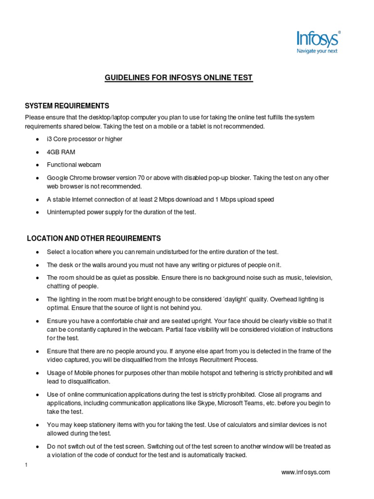 WHAT IS PRE ASSESSMENT EVALUATION IN INFOSYS visual data 5