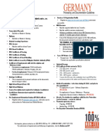 Germany: Processing and Documentation Guidelines