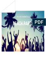 Beach Party: You Are Invited To A