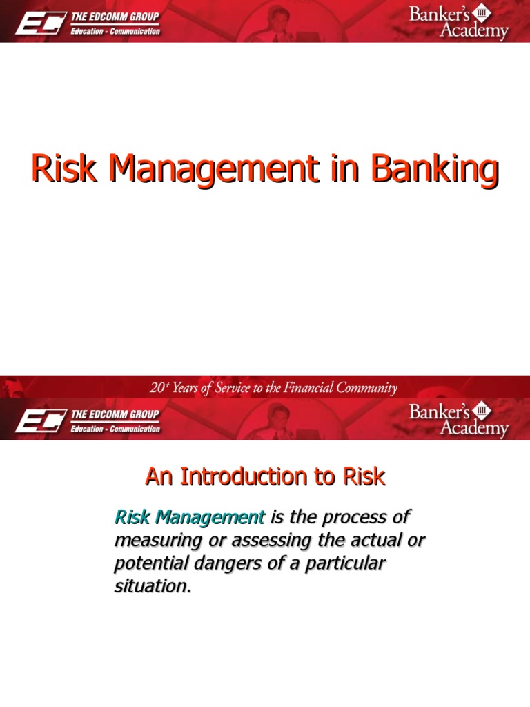 Risk Management in Banking | PDF | Credit Risk | Finance & Money Management
