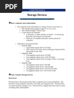 Storage Devices: How A Computer Stores Information