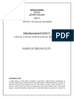 Sdfgsdfgssergsersubject: Legal Language & Legal Writing: Title: Gdfdfjkajhvgklb Sef13 Study On Legal Maxims