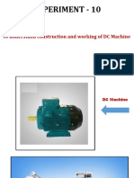 Experiment - 10: To Understand Construction and Working of DC Machine