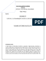 Agrj Asrg J KNB L Subject: Legal Lanawkefjguage & Legal Writing