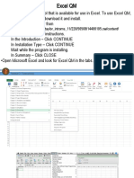 Excel QM Quantitative Tool Installation Guide