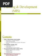 Planning & Development (MIS)