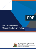 RANZCR Policy (Clinical Radiology)