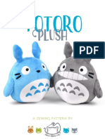 Totoro Plush Sewing Pattern by Sewdesune-Db8mw23 PDF