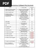 AQAR (Autonomous Colleges) - File Structure: File To Be Prepared File To Be Prepared File To Be Prepared File To Be Prepared