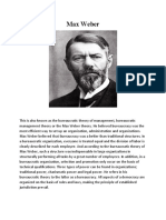 Max Weber's Bureaucratic Theory