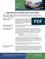 High Altitude Cooking and Food Safety
