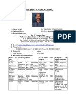 Profile of Dr. R. VENKATA RAO: Board of Secondary Education, A.P., India Board of Intermediate Education, A.P., India