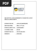 Arnab Mukherjee BC301 Assignment