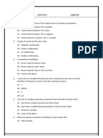 Mock Test 5 Economics Marks 100