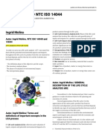 NTC ISO 14040 and 14044 standards for life cycle analysis