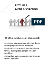Kuliah 4 - RECRUITMENT & SELECTION PDF