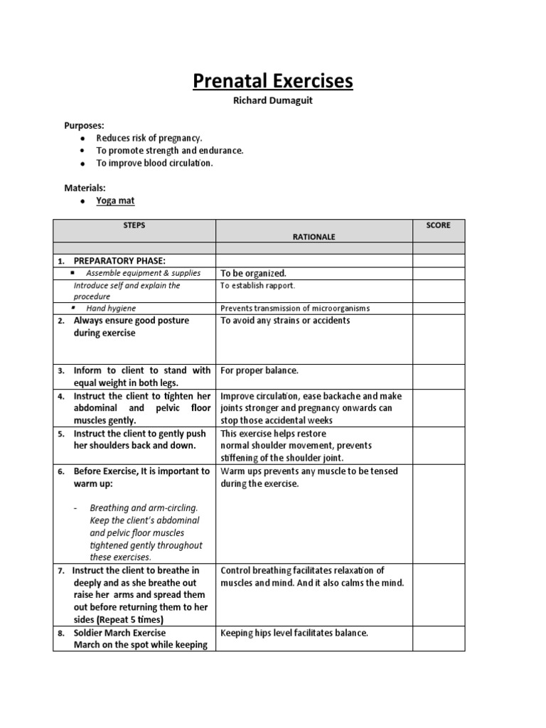 Essential Prenatal Exercise Guide | PDF | Pelvis | Abdomen