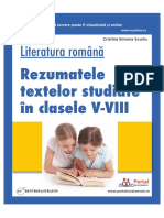 Rezumate Clasele V VIII Sample PDF