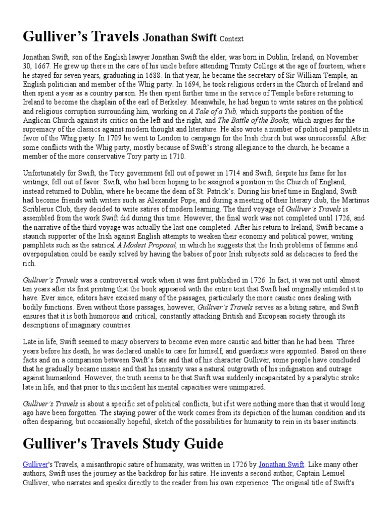 Gulliver's Travels PDF