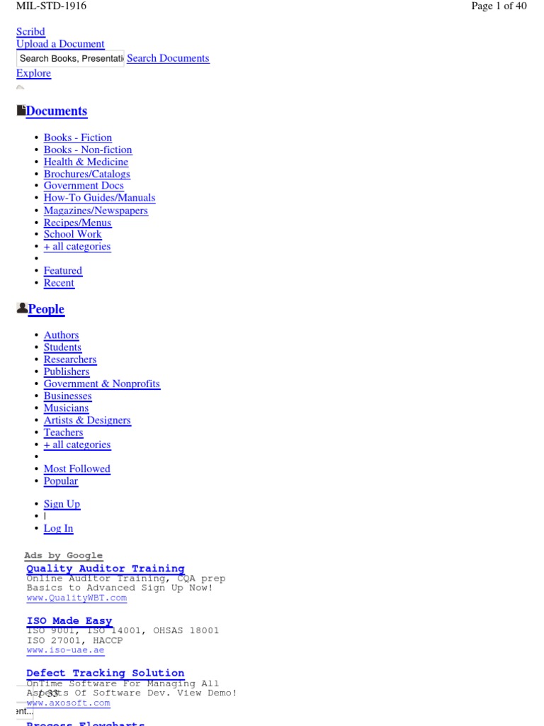Mil STD 1916 | PDF | Computing | Computing And Information Technology