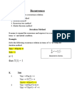 Recurrences: N 1 Then T (1) 1