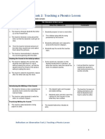 Observation Task 2: Teaching A Phonics Lesson