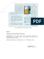 RT-PCR (Nested) Kit For The Diagnosis of Beta Nod A Virus - Indian Patent Filed