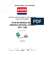 Plan de Manejo de la Reserva Natural Yguazú 2016-2020 de la ANDE