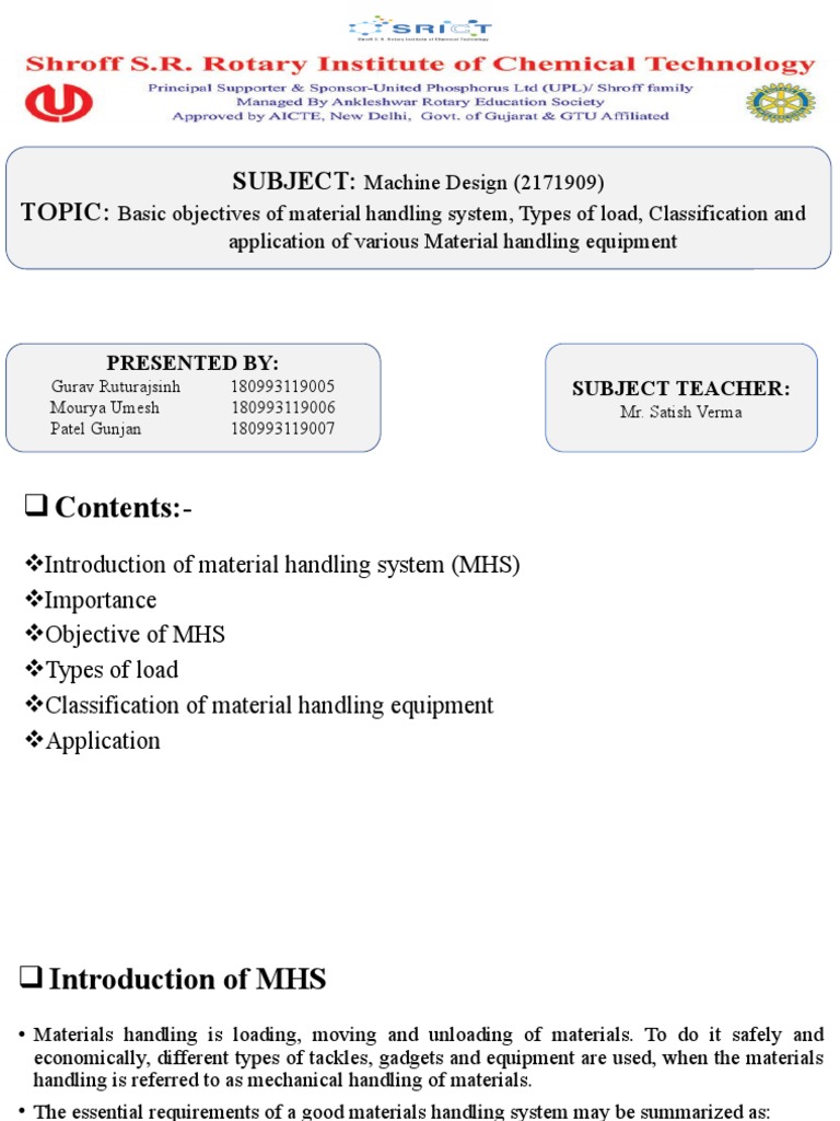 006 - 007 - Material Handling System | PDF | Crane (Machine) | Economic ...