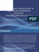 Operational Excellence in The Indian Insurance Industry (An Exploratory Study)