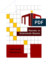 Organización Curso Propedeutico