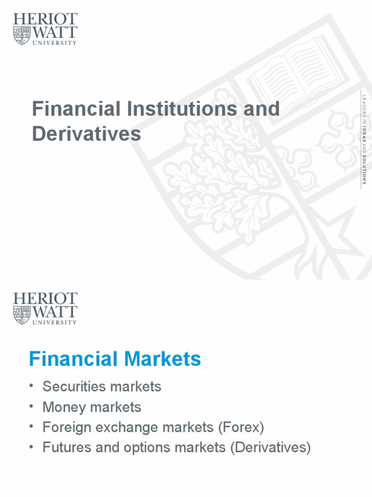 Overview of Financial Markets and Institutions | PDF | Pension ...