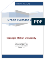 Oracle Purchase Order: Carnegie Mellon University