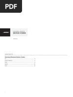 Device Codes: Universal Remote