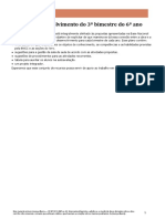Plano de Desenvolvimento Do 3º Bimestre Do 6º Ano - Língua Portuguesa