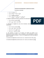 Ejercicios Propuestos de Integración y Longitud de Curva