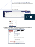 Teams Meetings - Enabling Large Gallery View