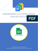 Manual Google Hoja de Calculo Subir PDF
