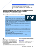 Manejo de Hte Severa Con Solución Hipertónica Al 7,5 en Un Caso de Hsa Por Ruptura de Aneurisma - 0 PDF