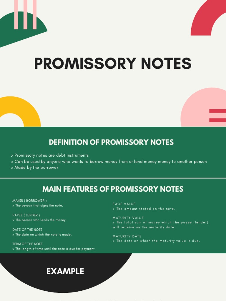 Understanding Promissory Notes | PDF | Promissory Note | Interest