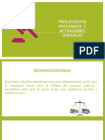 Presupuestos Procesales y Actuaciones Judiciales