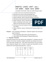 Modul - ALU, Half-full Adder, Ripple Carry Adder