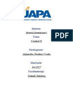 Tarea Ii de Historia Dominicana I Alejandra Medina