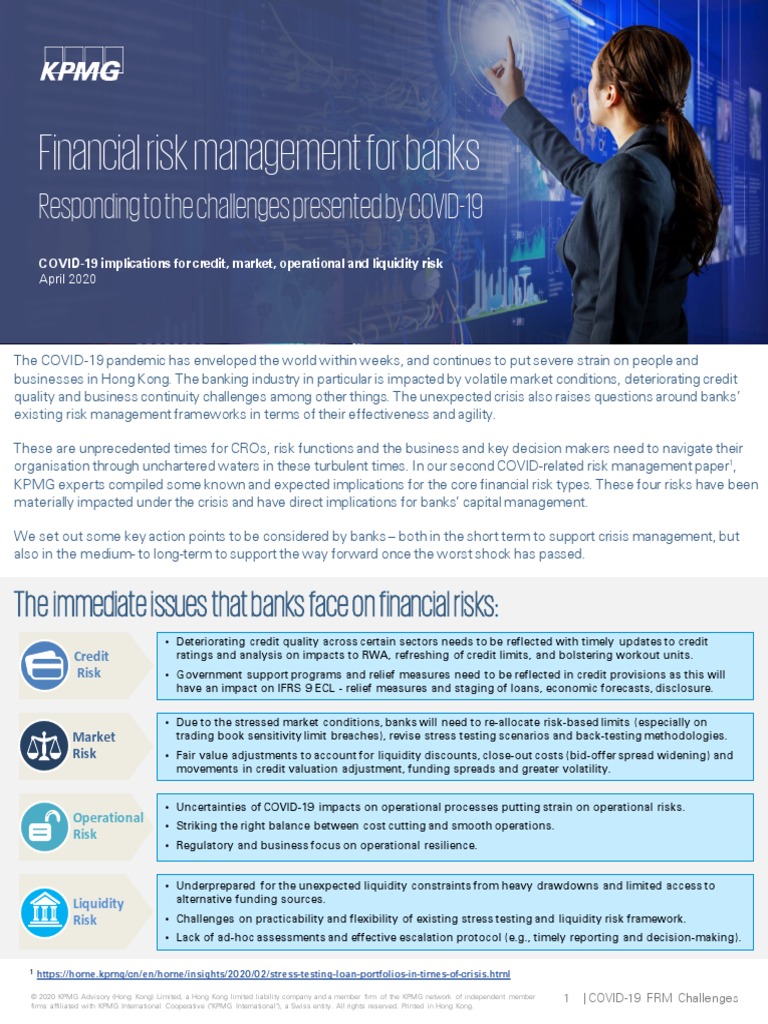 Financial Risk Management For Banks Responding To Challenges Presented ...