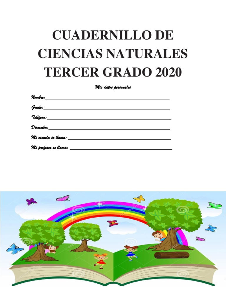 CUADERNILLO DE CIENCIAS NATURALES Tercero Definitivo | PDF | Fotosíntesis |  Plantas, image size:768x1024