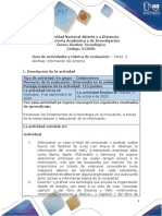 Guía de Actividades y Rúbrica de Evaluación - Unidad 1 - Tarea 2 - Abstraer La Información Del Entorno PDF