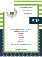 Escuela Superior Politecnica de Chimborazo: Carrera de Nutricion Y Dietetica