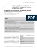 Knowledge, Attitudes and Practices Associated With The COVID-19 Among Slum Dwellers Resided in Dhaka City: A Bangladeshi Interview-Based Survey