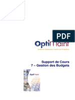 07 - OptiMaint Gestion Des - Budgets