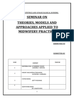 Seminar On Theories, Models and Approaches Applied To Midwifery Practice